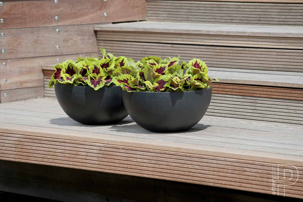 Vic Bowl L 60/28 czarna misa kamienna