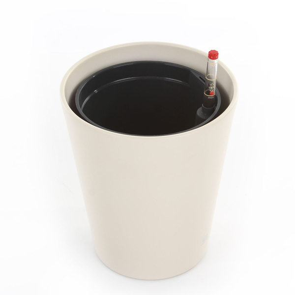 Zestaw do hydroponiki Leni 15/19 Vasa osłonka ceramiczna kremowa