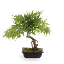 Sztuczny Bonsai Klon 50 cm zielony w doniczce