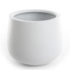 Kevan M 25/21 doniczka biała matowa z włókna szklanego