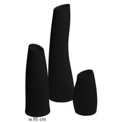 MADAME 36/95 donica designerska wysoka grafitowa czarna perła