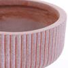 NUOVO BOWL 30/24 cm płaska donica na drewnianych nóżkach terracota
