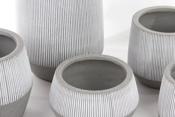 Harley L 53/40 kamienna donica szara w białe paski