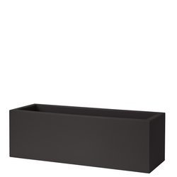 MINI KUBE CASETTA 50x18/18 doniczka prostokątna niska grafitowa czarna perła