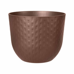 Fuente 29/24 doniczka brązowa wytłaczana rusty brown