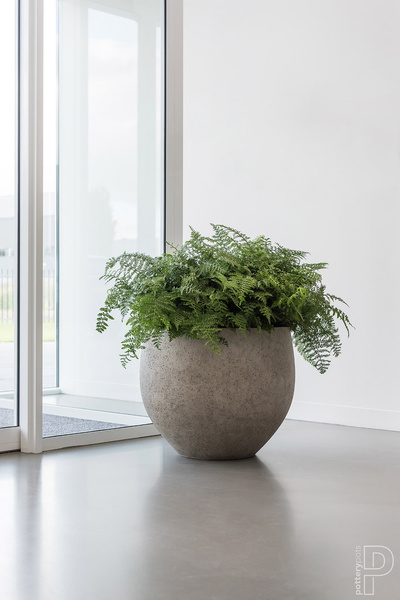 JUMBO ORB M 110/90 duża donica XXL kamienna beżowa