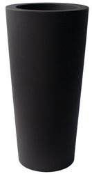 ILIE 47/98 donica okrągła wysoka grafitowa czarna perła