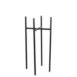 ASCOT 26x26/55 cm czarny stalowy stojak na donice kwietnik