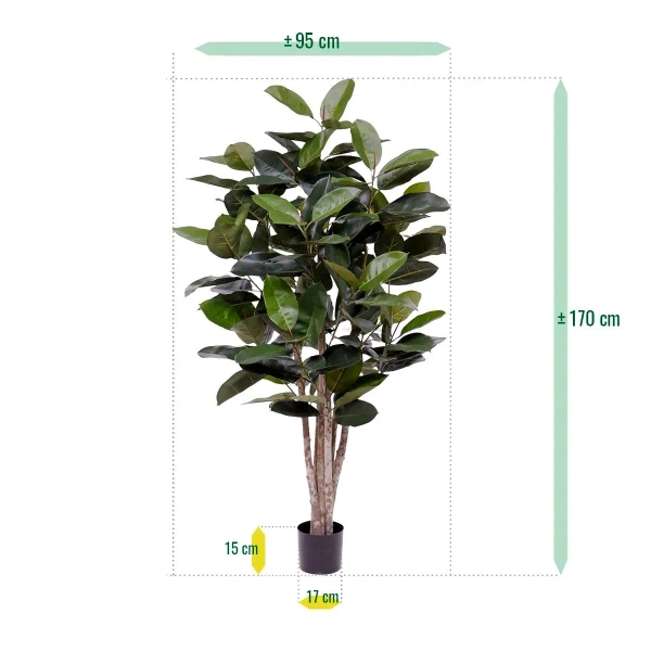 Sztuczny Fikus Elastica Robusta 170 cm