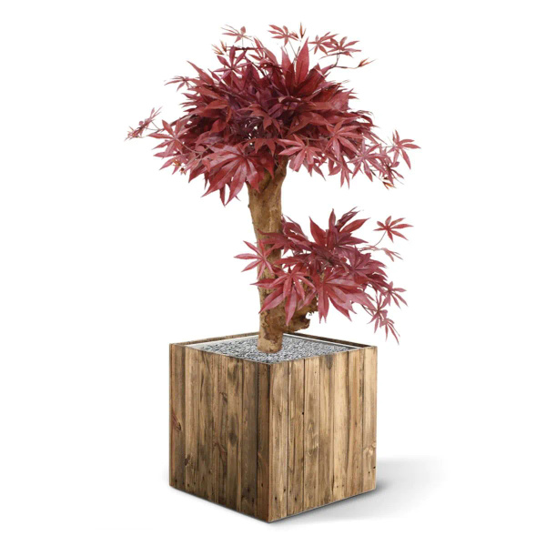 Sztuczny Klon Bonsai 60 cm burgundy