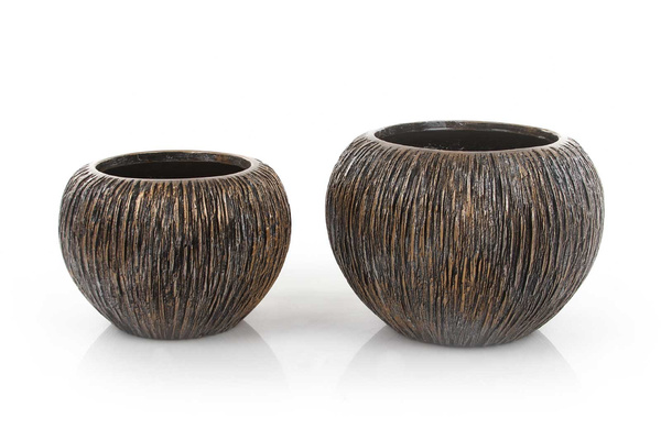 UNIVERSE WATERFALL GLOBE 33/24 donica kula ręcznie zdobiona brązowa