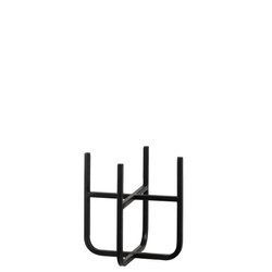 SPARTA 11,5x11,5/16 cm czarny stojak na doniczkę i kwiaty