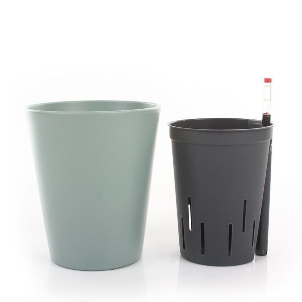 Zestaw do hydroponiki Leni 15/19 Vasa osłonka ceramiczna miętowa