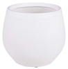 DOURO 23/20 cm doniczka kulista ceramiczna biała