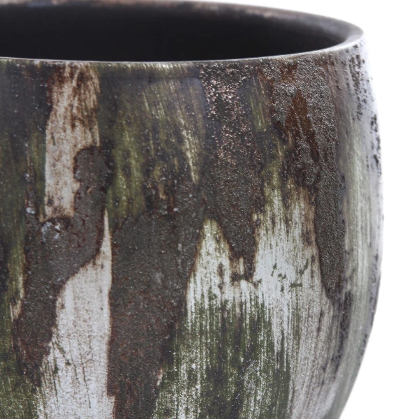 Roel 30/28 doniczka zielonordzawa ceramiczna