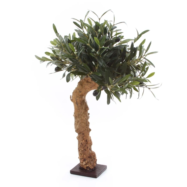 Sztuczna niska Oliwka na grubym pniu 60 cm