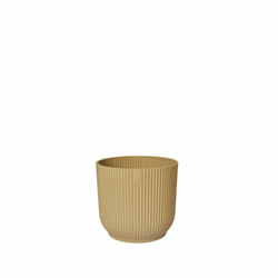 Vibes Fold Round 11 doniczka Mini karbowana żółta butter yellow