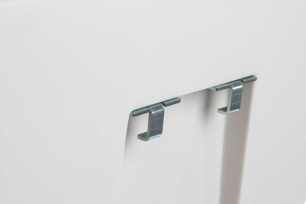 MARCANTONIO 51x35/120 donica półkole kremowa mocowana do ściany