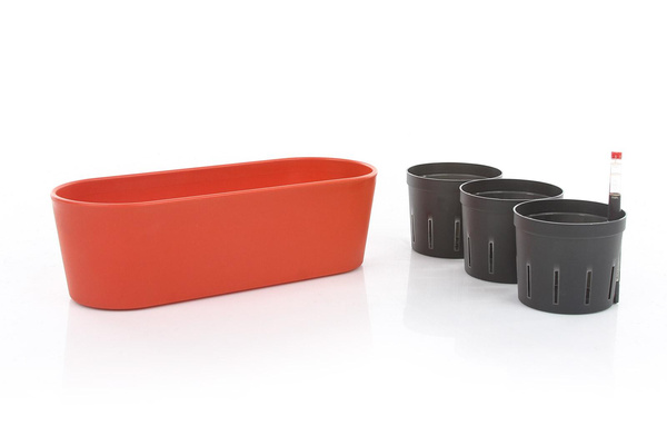 Zestaw do hydroponiki 9/7 osłonka podłużna Flori 27x10/8 pomarańczowa