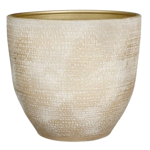 Carrie 39/36 duża osłonka ceramiczna szampańskie złoto