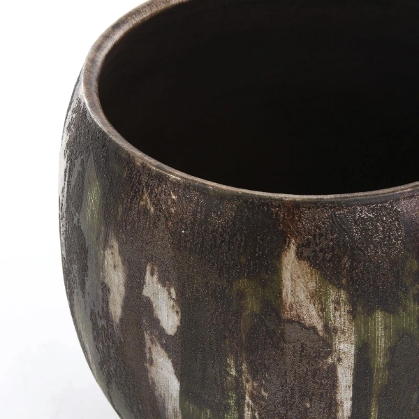 Roel 30/28 doniczka zielonordzawa ceramiczna