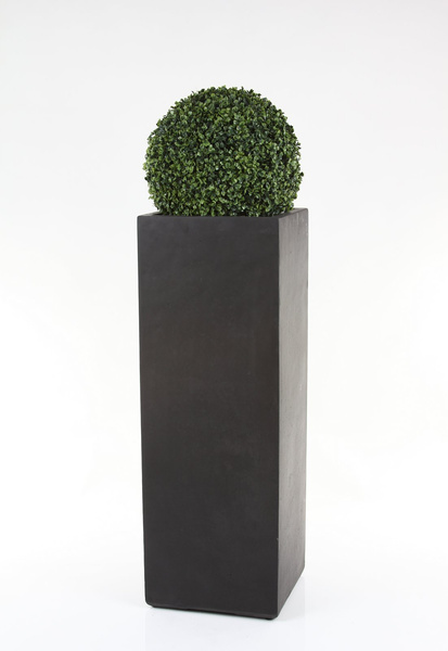 DIVISION 35x35/80 donica betonowa wysoka grafitowa