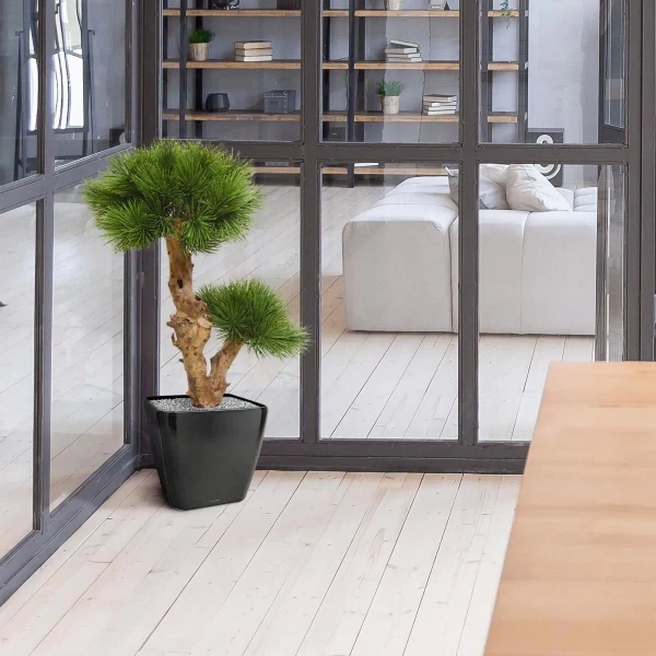 Sztuczny Bonsai Pinia 55 cm UV grube drewniane pnie