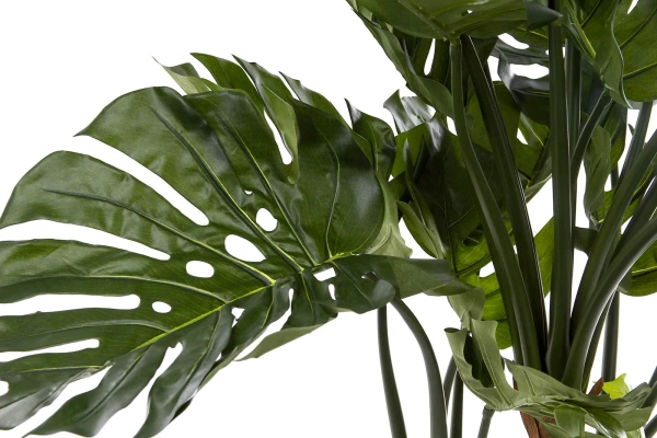 Sztuczna Monstera 140 cm na drewnianych pniach deluxe
