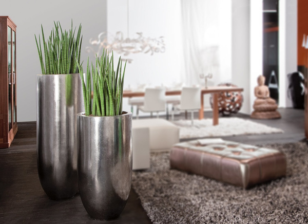 PANDORA 50/90 ekskluzywna donica srebrna