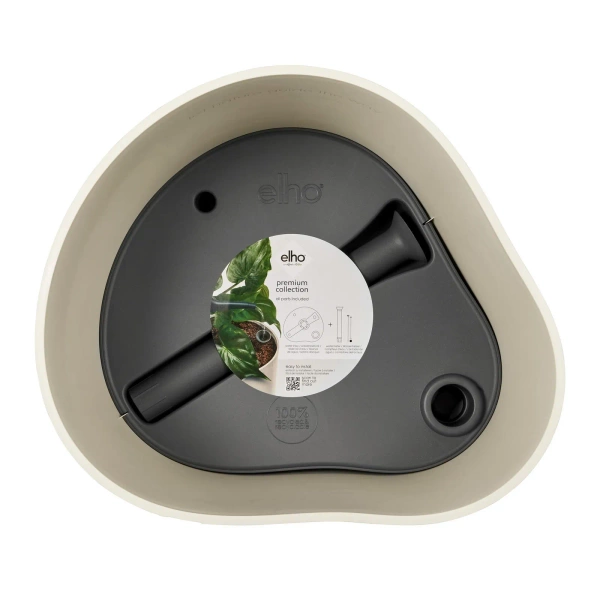 Eden Aquacare Low 40 niska donica owalna biała linen white system samonawadniający