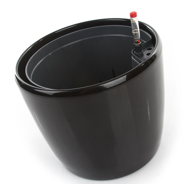 Zestaw do hydroponiki 22/19 Venus osłonka ceramiczna czarna z połyskiem