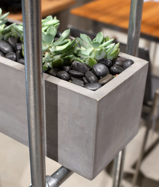 DIVISION PLUS 80x23/23 donica betonowa wąska prostokątna szara naturalny beton