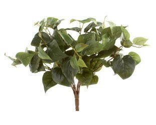 Sztuczny Filodendron Philodendron 40 cm zielony Bush 9 łodyg