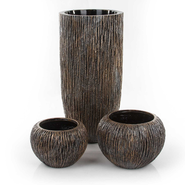 UNIVERSE WATERFALL GLOBE 33/24 donica kula ręcznie zdobiona brązowa