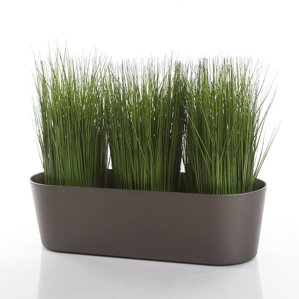 Flori 27x10/8 cm osłonka prostokątna żółta