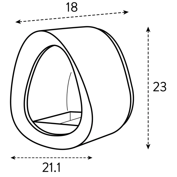 Essential karmnik dla ptaków szary fibrous grey