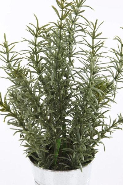 Sztuczny rozmaryn w cynkowej doniczce 23-26 cm zioła