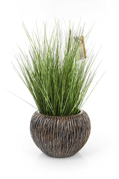 UNIVERSE WATERFALL GLOBE 39/27 ręcznie zdobiona donica kula brązowa