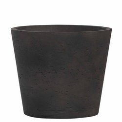 Mini Bucket L 23/20 czarna kamienna doniczka