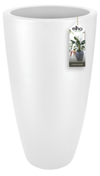 Pure Soft Round High 35/62 biała donica wysoka