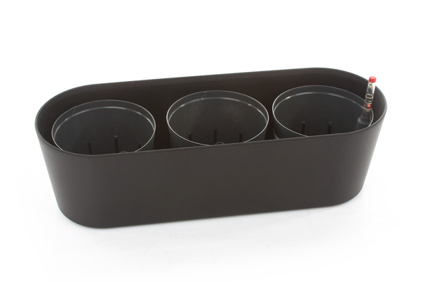 Zestaw do hydroponiki 15/12 w czarnej osłonce podłużnej Flori 51x19/15