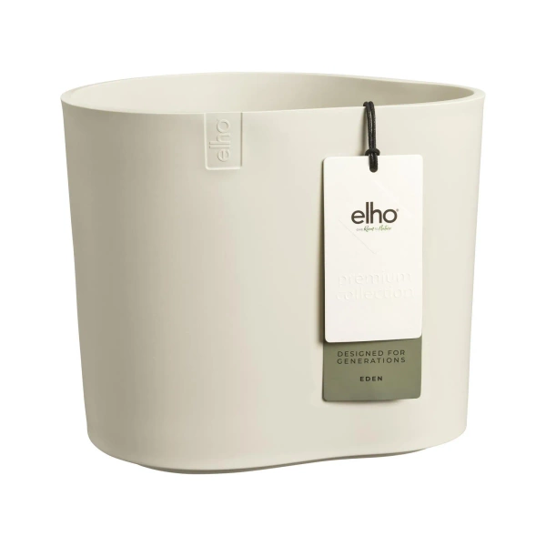 Eden 25 biała donica w organicznym kształcie linen white