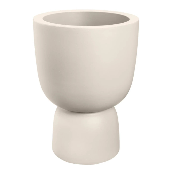 Amber Coupe Round 41/58 nowoczesna donica piedestał biała