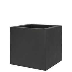 Kube 50x50/50 duża donica kwadratowa grafitowa czarna perła