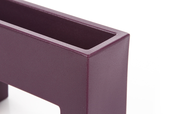 MURO NANO 25x8/16 designerska doniczka prostokątna śliwkowa