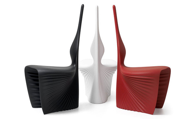 Biophilia Silla stołek by VONDOM czerwony