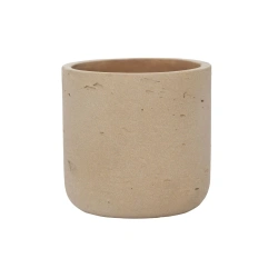 Charlie L 25/24 doniczka okrągła kamienna clay washed glina