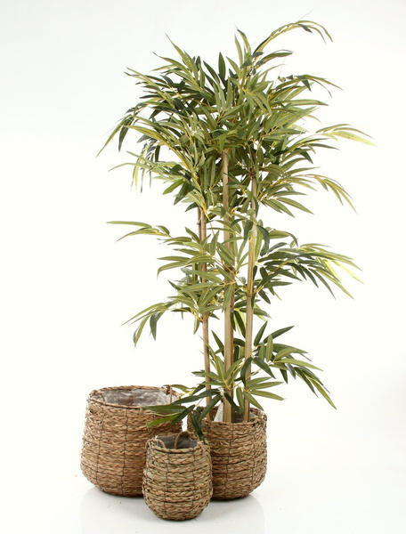 AVALON 3-PAK zestaw doniczek wiszących lub stojących z trawy morskiej