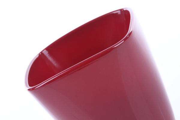 QUARTA ORCHID 13/17 ceramiczna doniczka do storczyków czerwona