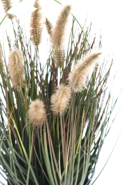 Sztuczna trawa pennisetum zielona 58 cm z kłosami